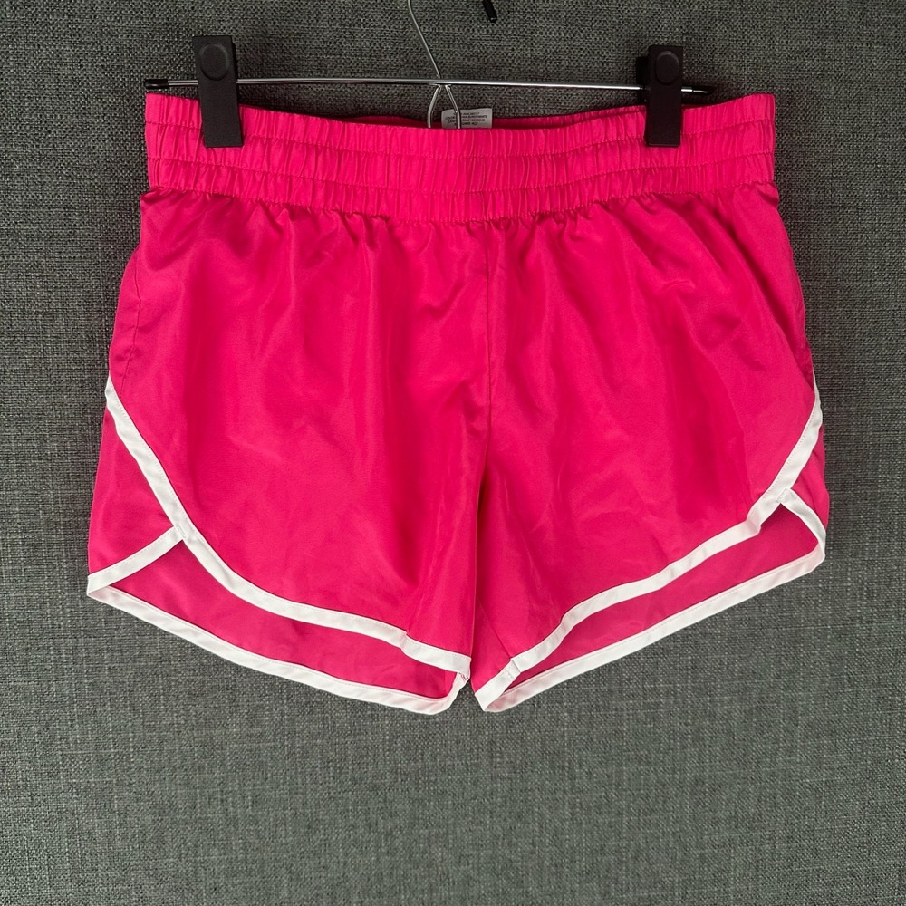 Athletic Works Women's Hot Pink Running Shorts with White Trim Size‎ S